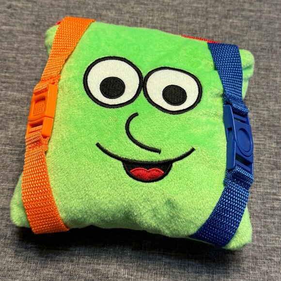 BUCKLE TOYS - "Buster Square" Soft square pillow w/ 6 kid-friendly buckles - Picture 4 of 8
